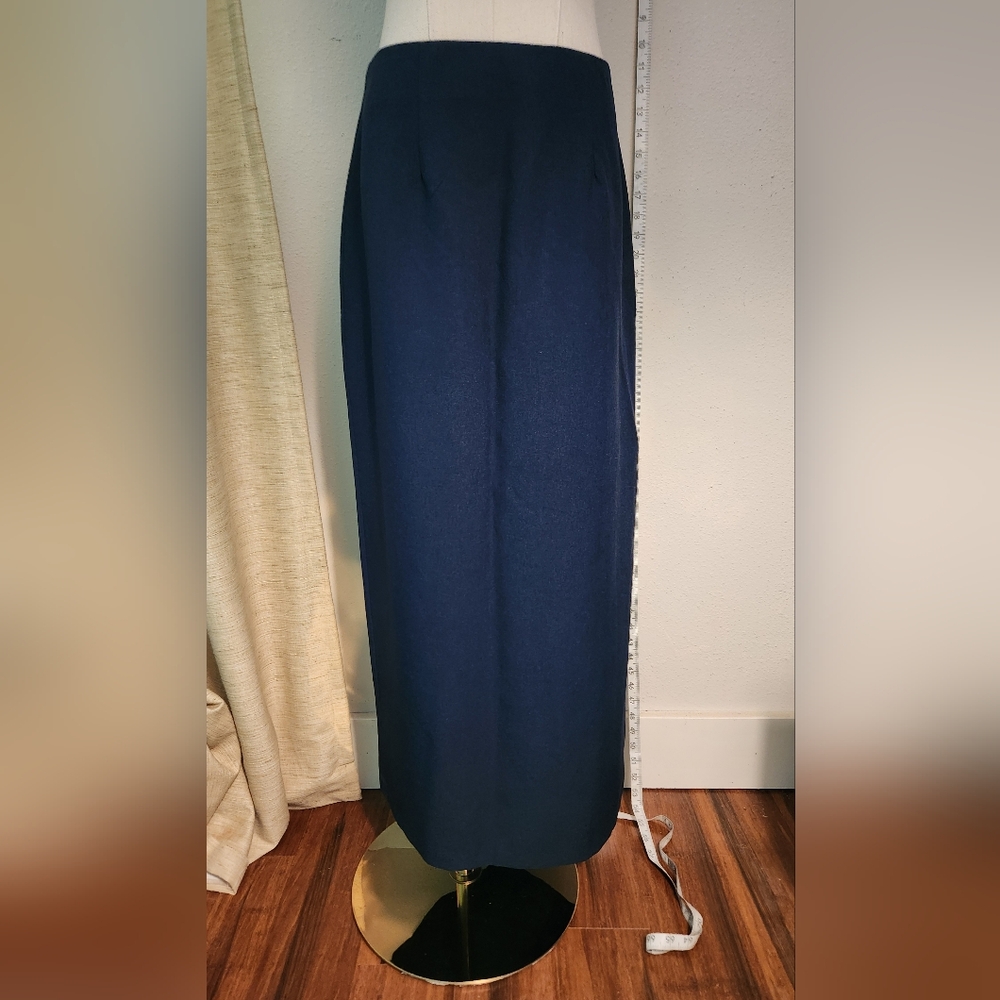 Womens long skirt with left side slit